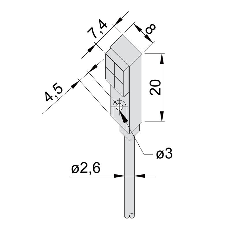 SICF1-Q8803P-O3U2 габариты